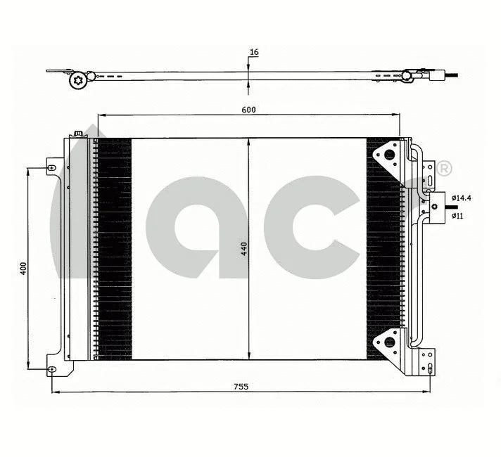 Condenser, air conditioning (300642)