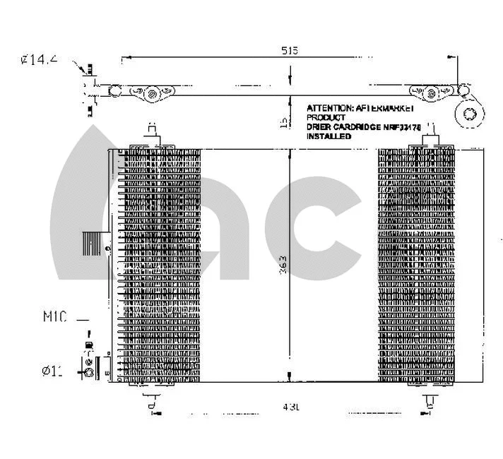 Condenser, air conditioning (300484)