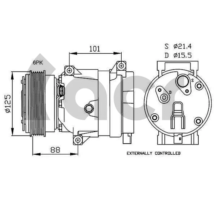 Compressor, air conditioning