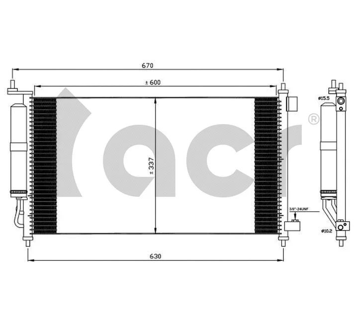 Condenser, air conditioning (300682)