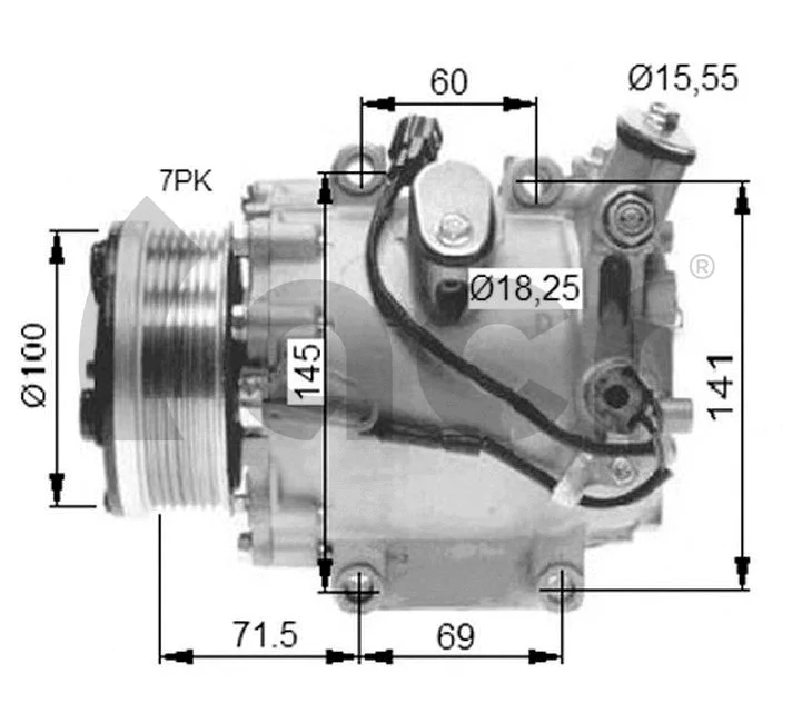 Compressor, air conditioning (130663)
