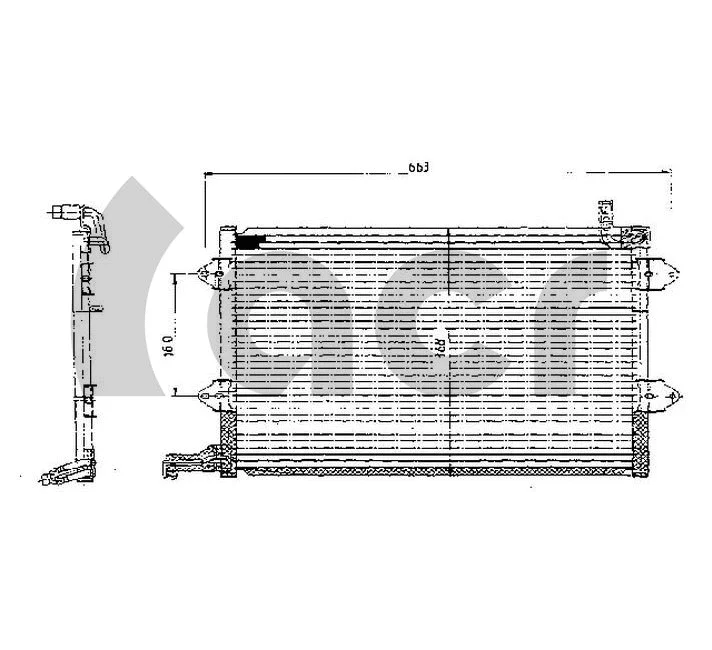 Condenser, air conditioning (300027)