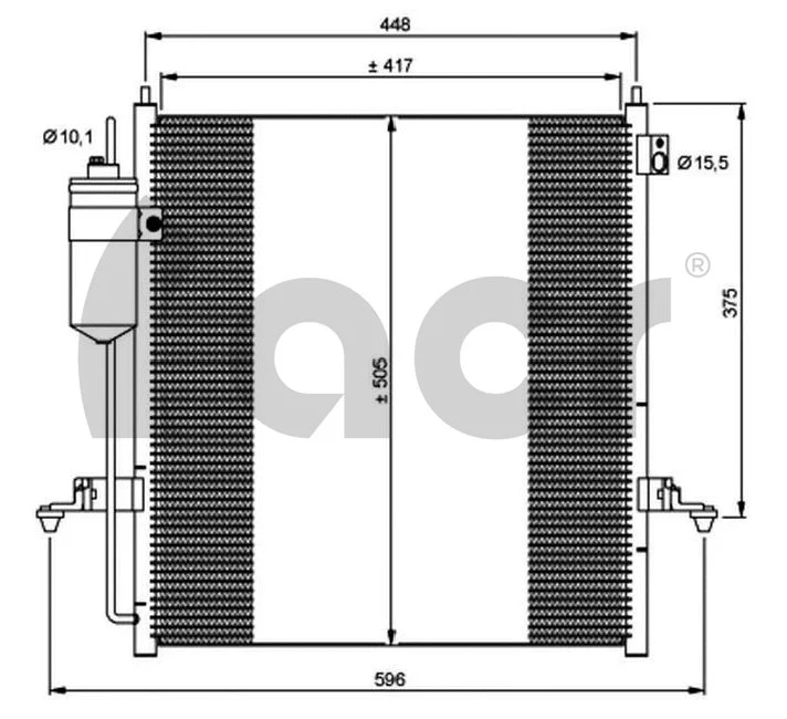 Condenser, air conditioning (300696)