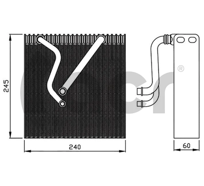 Evaporator, air conditioning (310164)