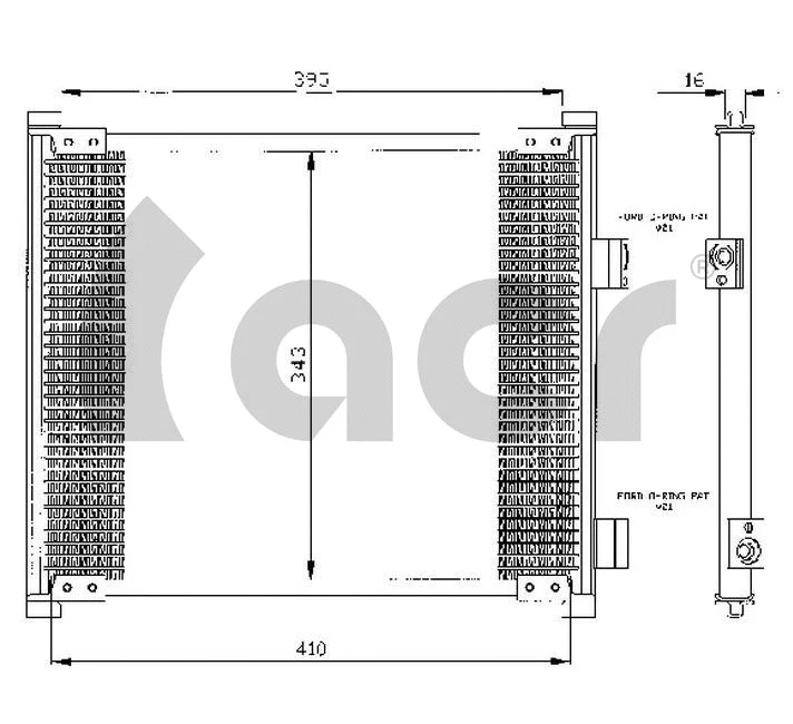Condenser, air conditioning (300055)