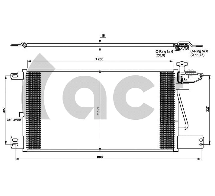 Condenser, air conditioning