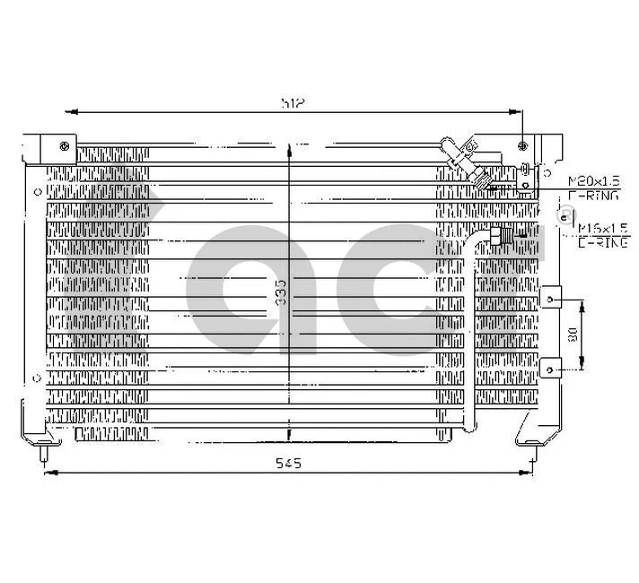 Condenser, air conditioning (300318)