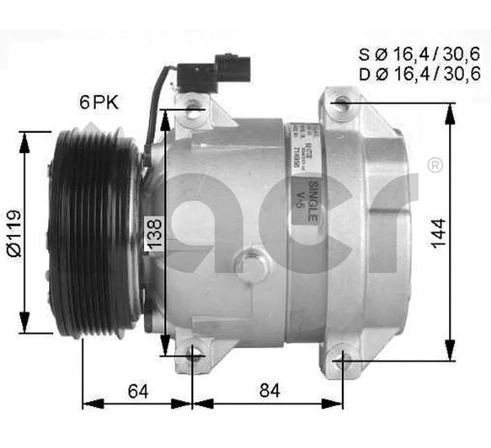 Compressor, air conditioning