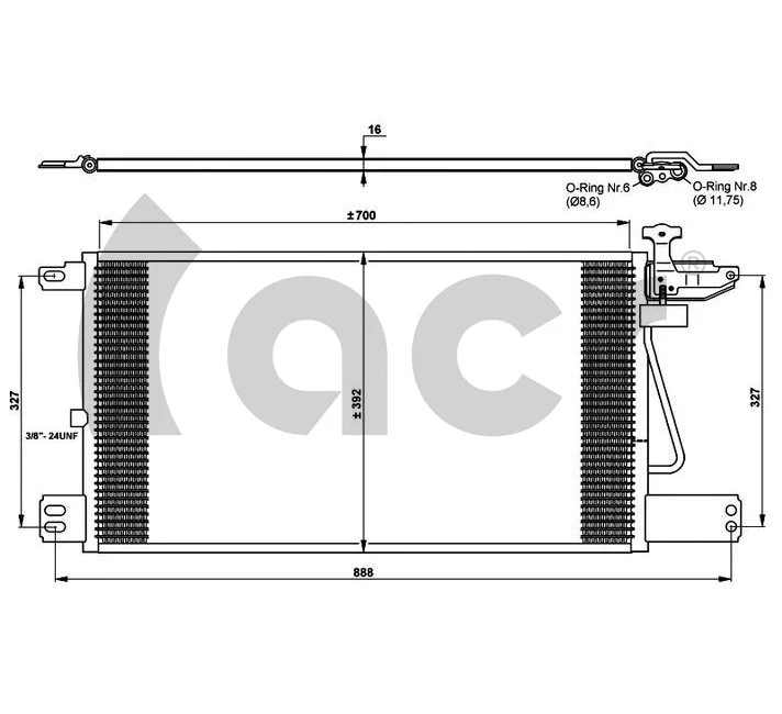 Condenser, air conditioning (300670)