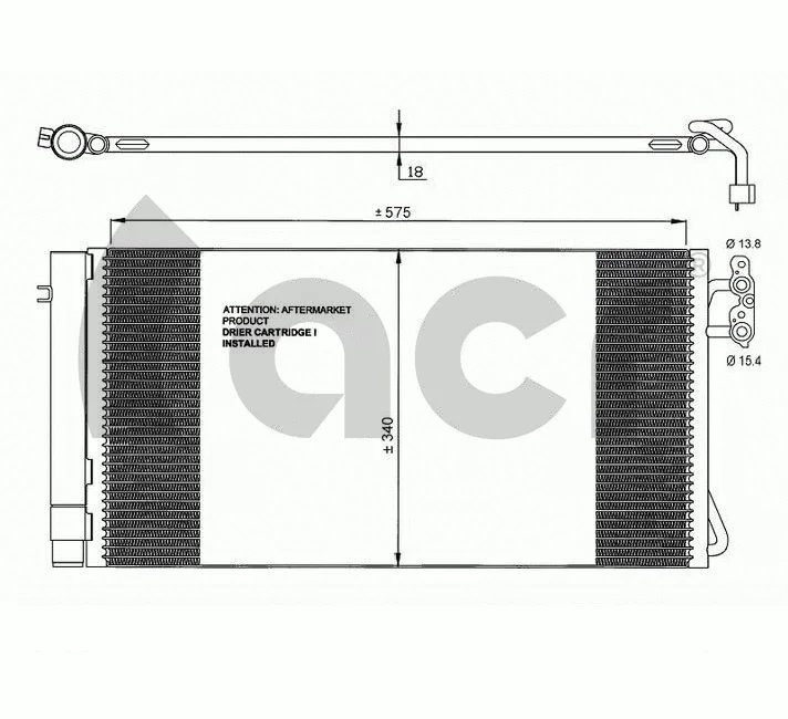 Condenser, air conditioning (300658)