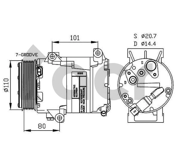 Compressor, air conditioning