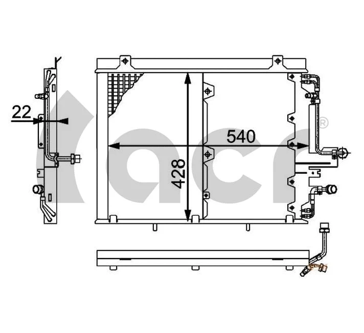 Condenser, air conditioning (300124)