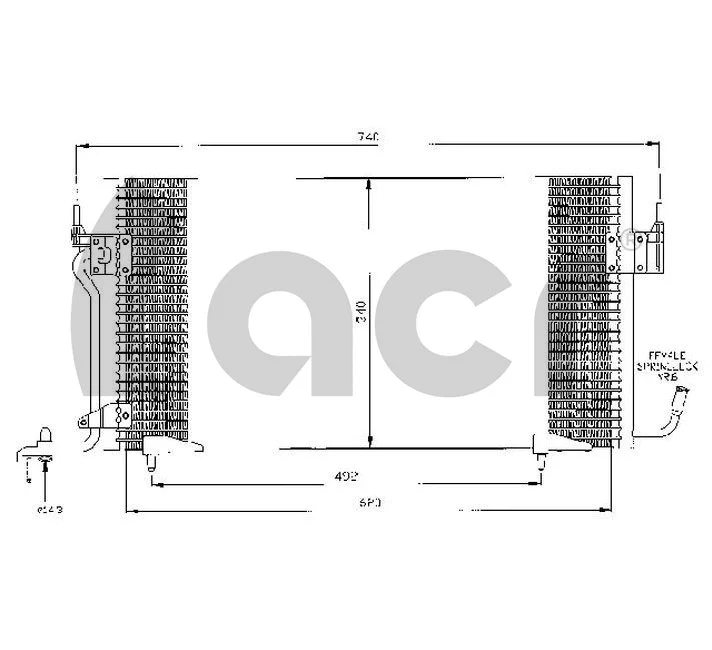 Condenser, air conditioning (300487)