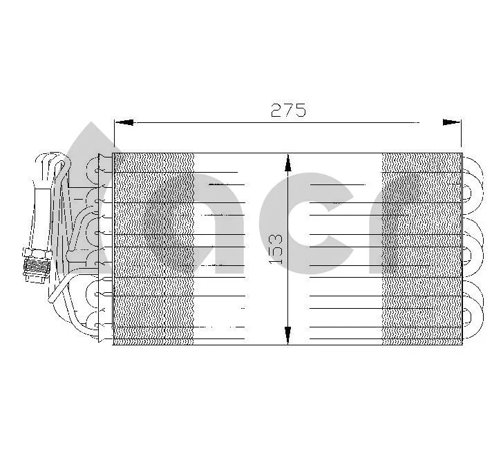 Evaporator, air conditioning (310102)