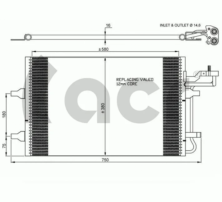 Condenser, air conditioning (300655)