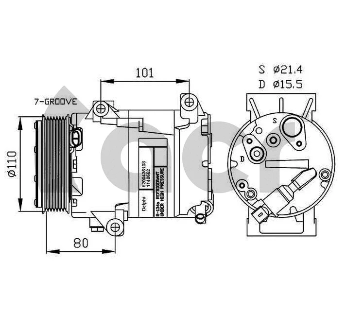 Compressor, air conditioning
