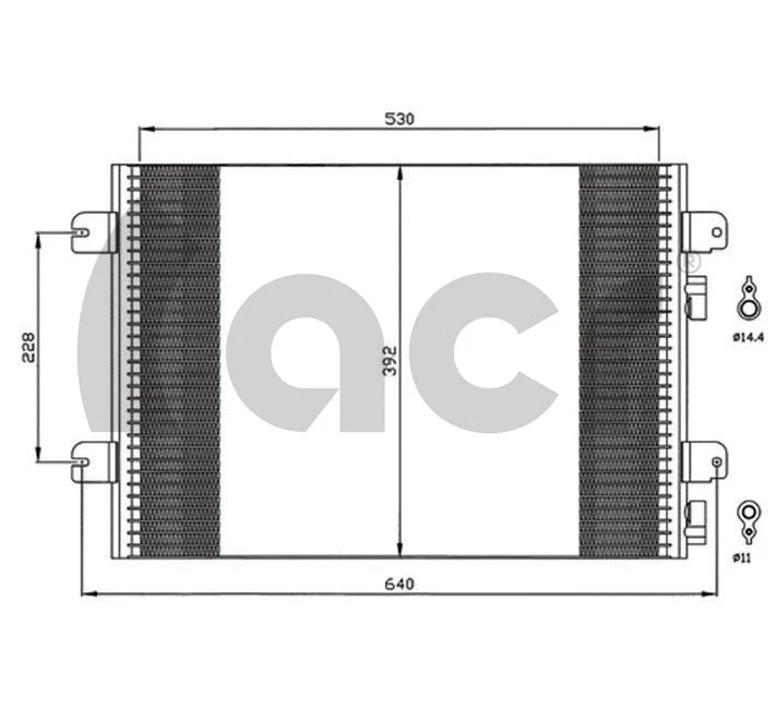 Condenser, air conditioning (300595)