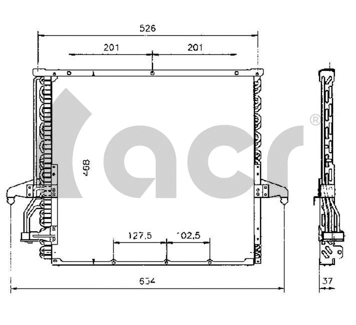 Condenser, air conditioning (300103)