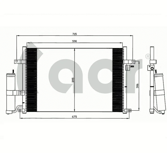 Condenser, air conditioning (300608)