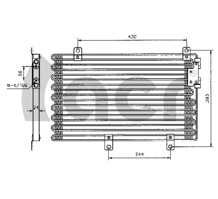 Condenser, air conditioning (300119)
