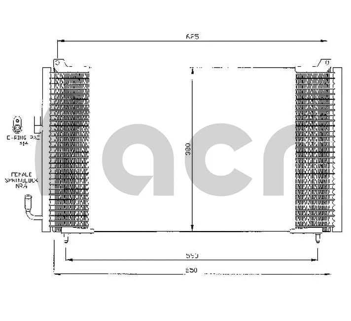 Condenser, air conditioning (300406)