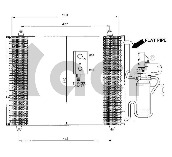 Condenser, air conditioning (300468)