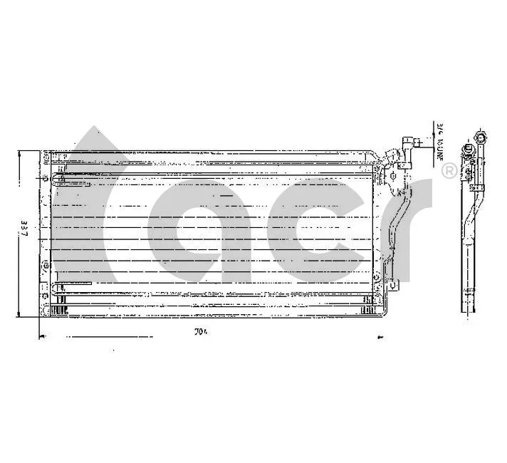 Condenser, air conditioning (300125)