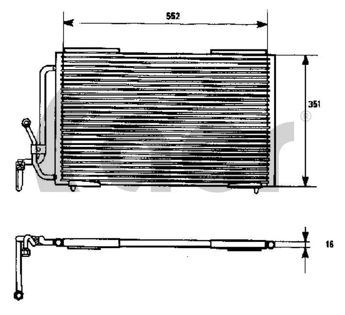 Condenser, air conditioning (300447)