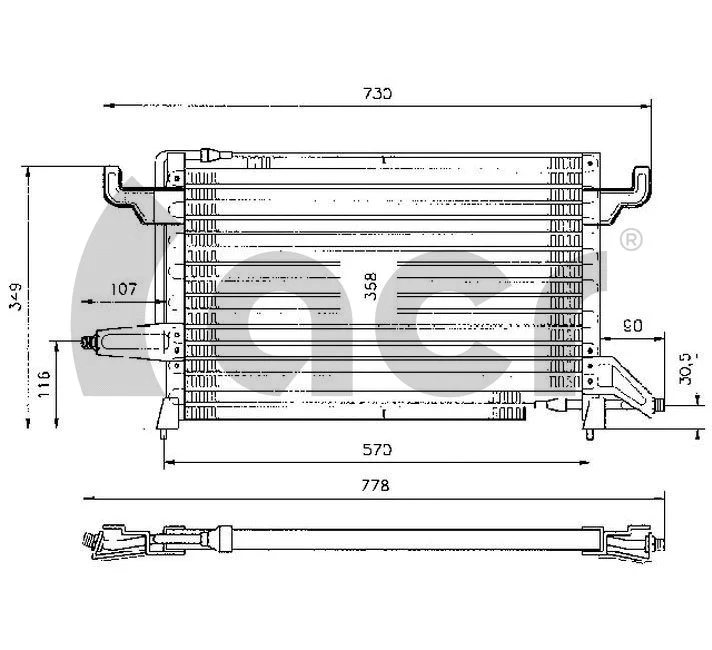 Condenser, air conditioning (300211)