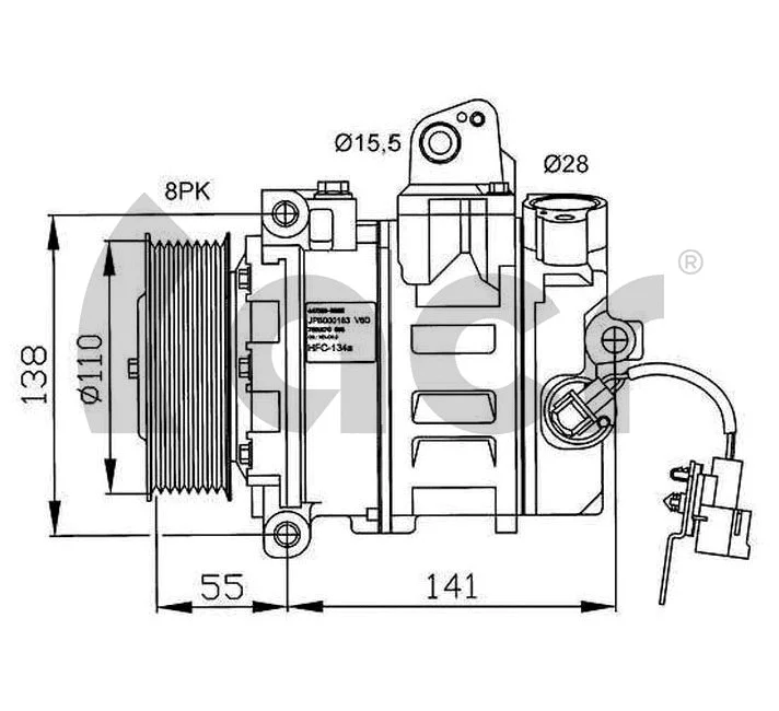 Compressor, air conditioning