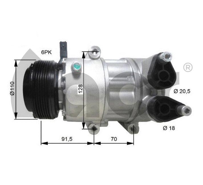 Compressor, air conditioning (135144)