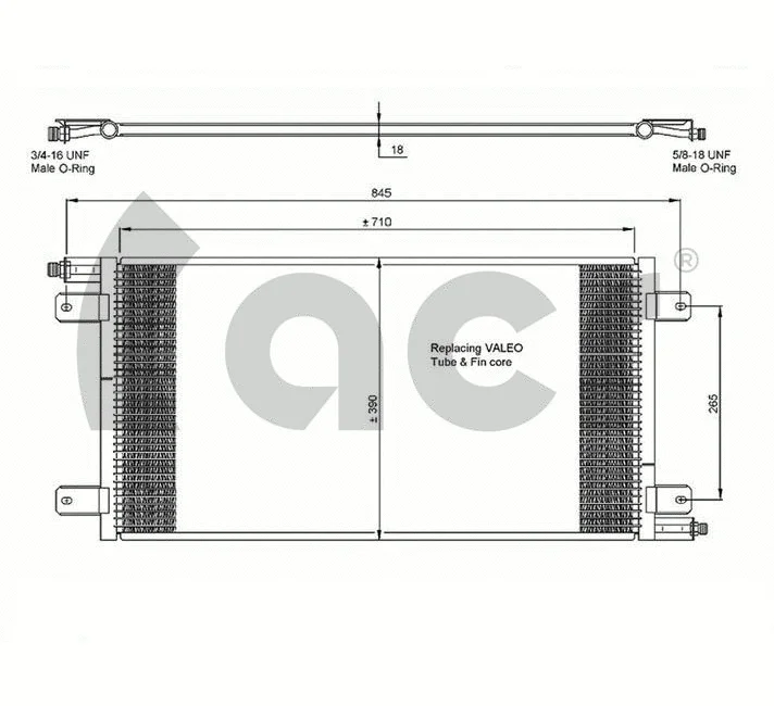 Condenser, air conditioning (300623)
