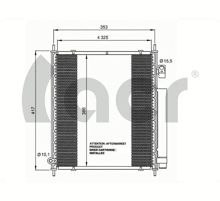Condenser, air conditioning (300610)