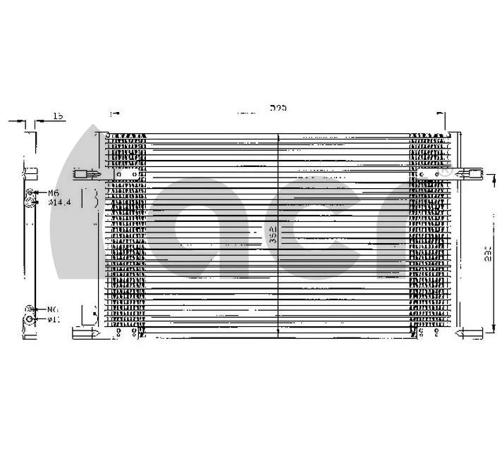 Condenser, air conditioning (300086)
