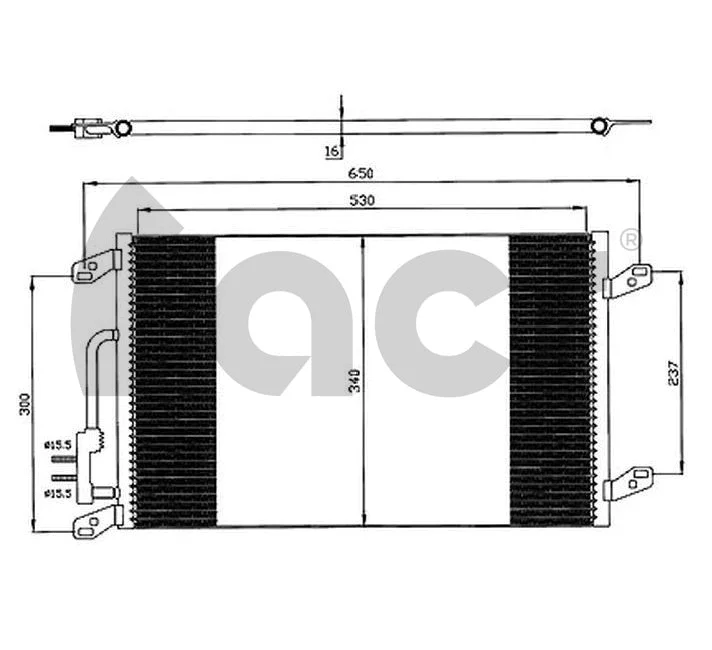 Condenser, air conditioning (300153)