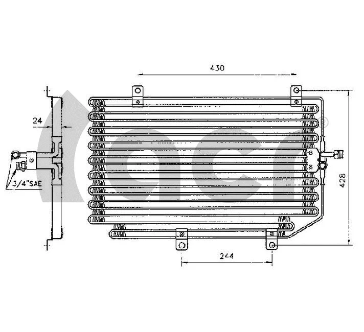 Condenser, air conditioning (300122)