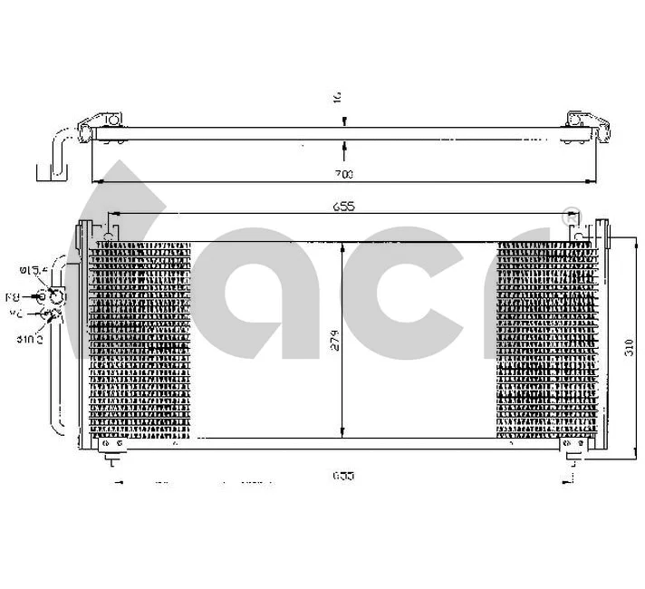 Condenser, air conditioning (300316)