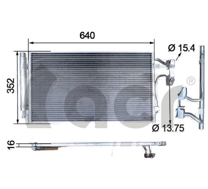 Condenser, air conditioning (300715)