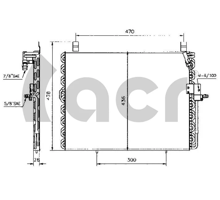 Condenser, air conditioning (300191)