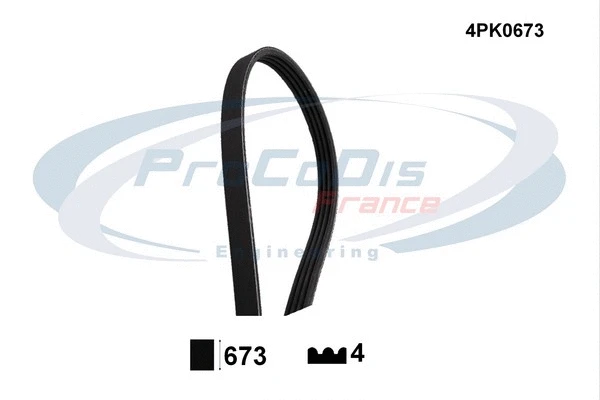 V-Ribbed Belt (4PK0673)