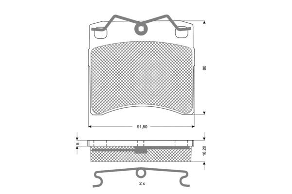Brake Pad Set, disc brake (PF1064)