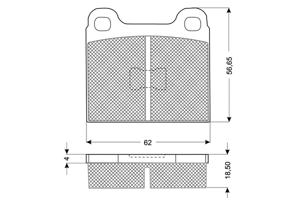 Brake Pad Set, disc brake (PF10161)