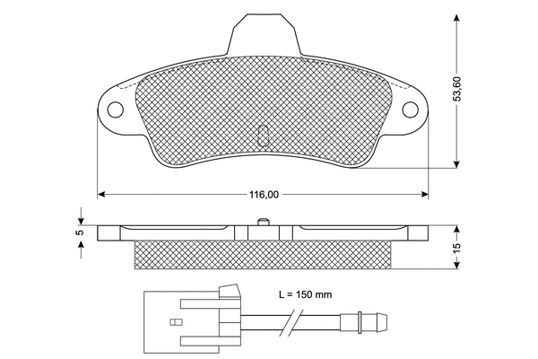 Brake Pad Set, disc brake (PF11201)
