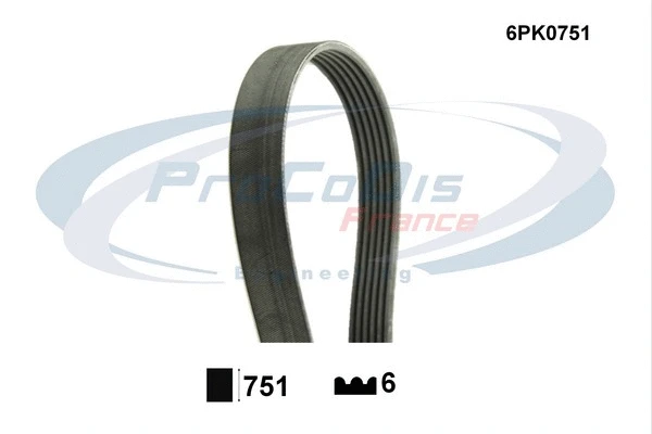 V-Ribbed Belt (6PK0751)