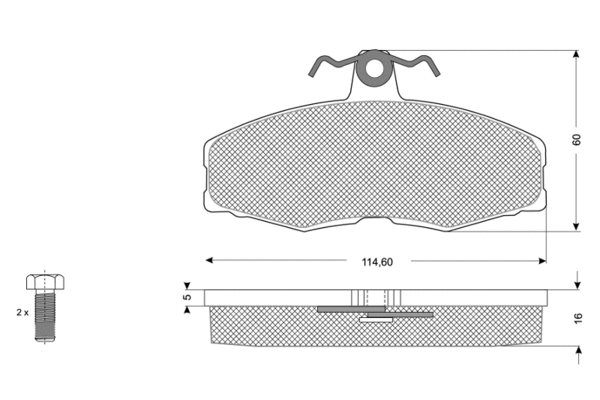 Brake Pad Set, disc brake (PF10272)