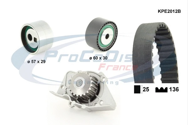 Water Pump & Timing Belt Kit (KPE2012B)