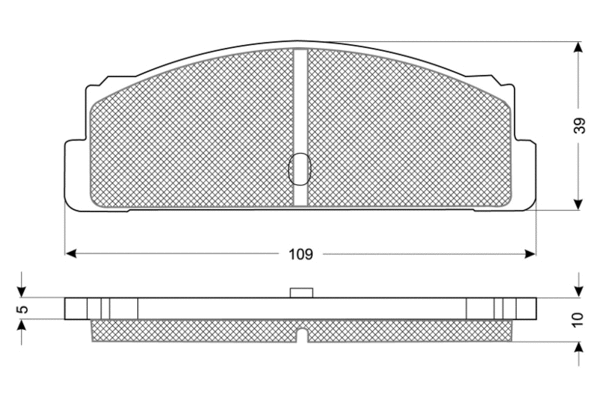 Brake Pad Set, disc brake (PF1024)