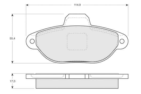 Brake Pad Set, disc brake (PF1241)