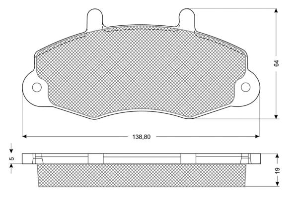 Brake Pad Set, disc brake (PF1066)