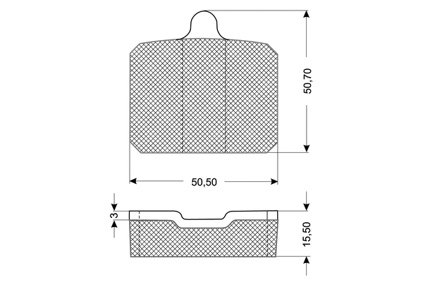 Brake Pad Set, disc brake (PF1025)